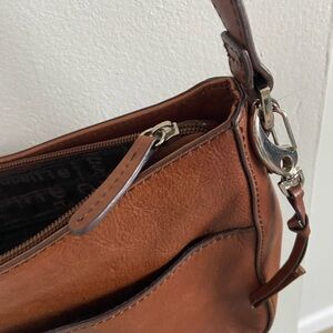 Elegant Brown Leather Shoulder Bag